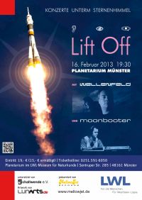 Wellenfeld und moonbooter im Planetarium Münster